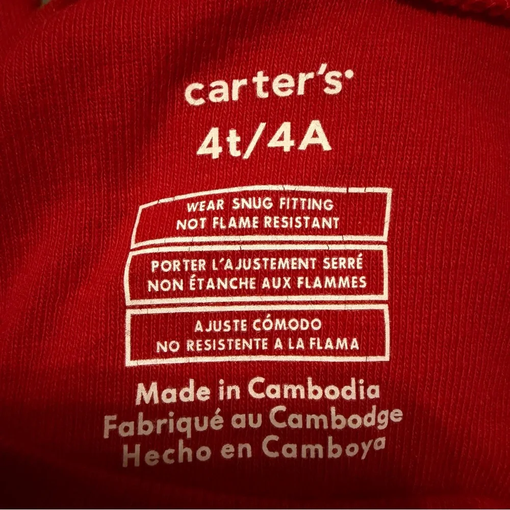 Carter's Red and Green Holiday Shirt